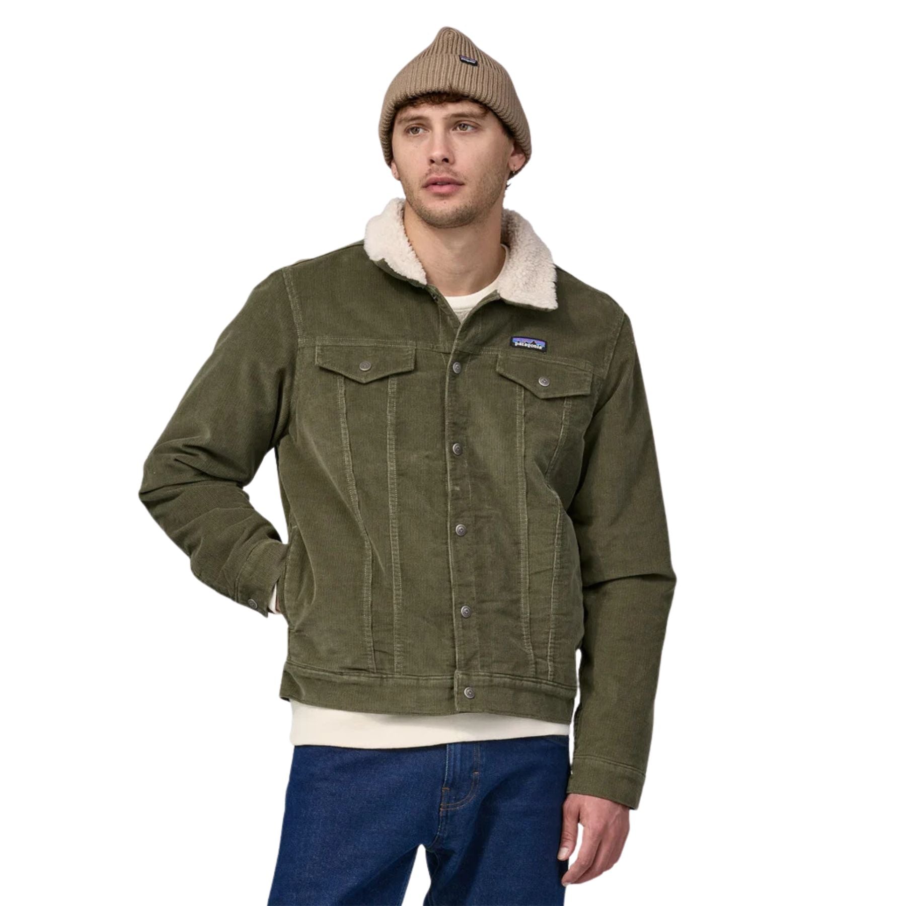 Patagonia Men's Pile-Lined Trucker Jacket - Basin Green