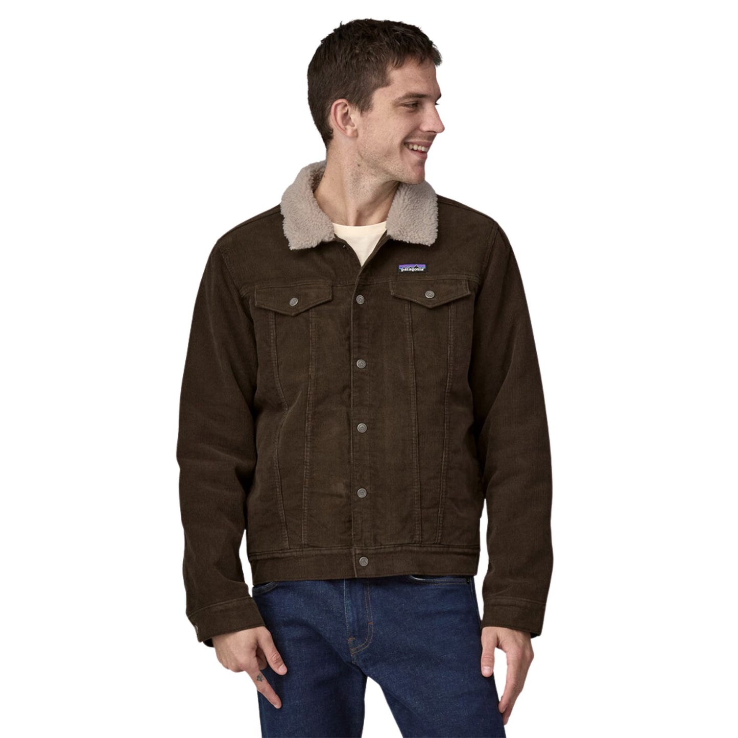 Patagonia Men's Pile-Lined Trucker Jacket - Dark Walnut
