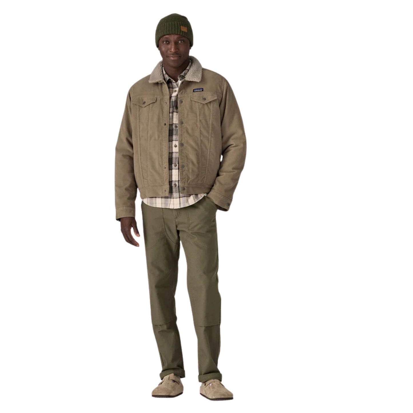 Patagonia Men's Pile-Lined Trucker Jacket - Seabird Grey