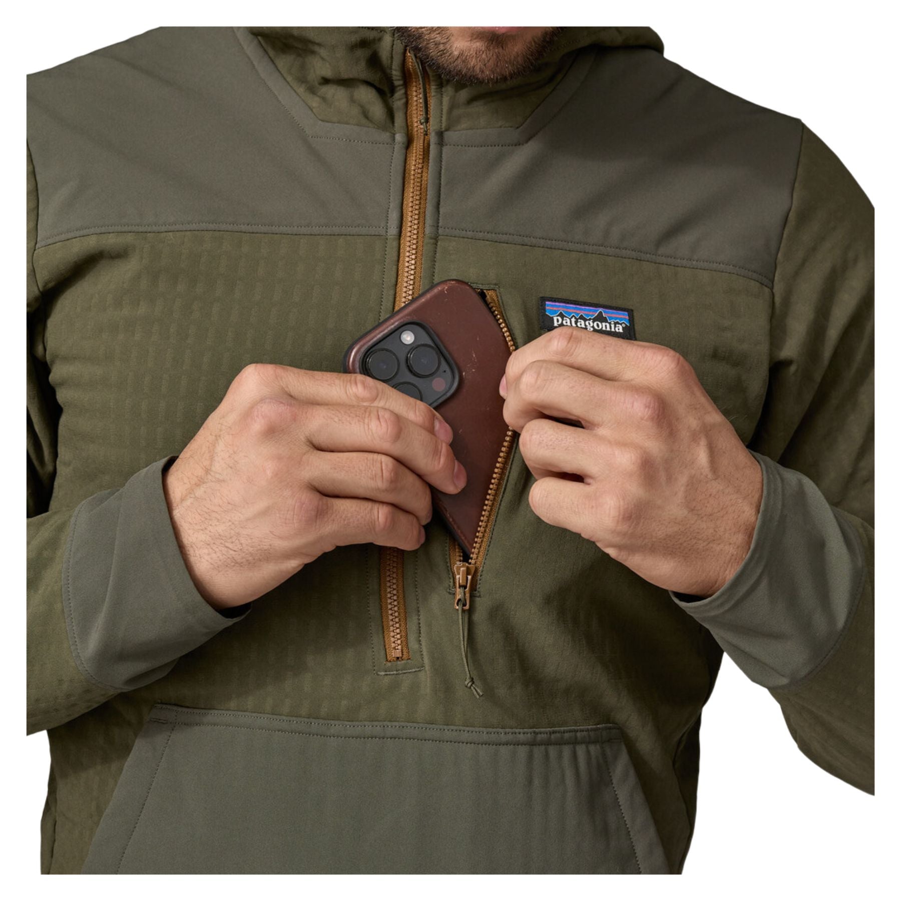 Patagonia R2 Techface Pullover - Pine Needle Green