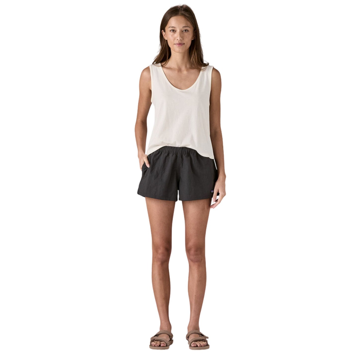 Patagonia Women's Barely Baggies 2-1/2" Shorts - Black w/ Black