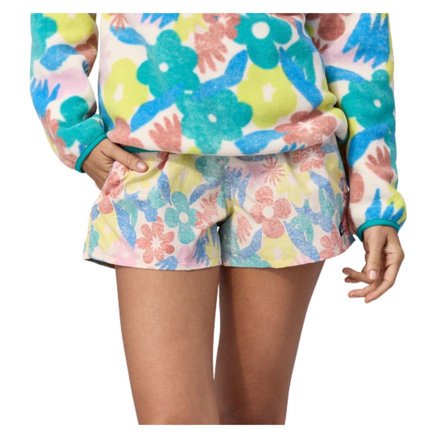 Patagonia Women's Barely Baggies 2-1/2" Shorts - Channeling Spring Natural