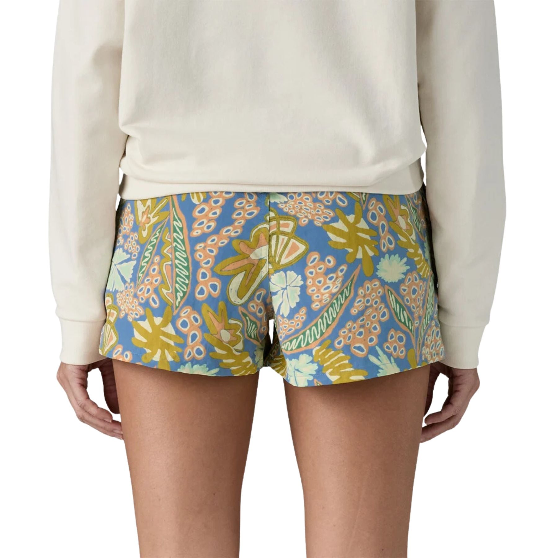Patagonia Women's Barely Baggies 2-1/2" Shorts - Florish: Abundant Blue