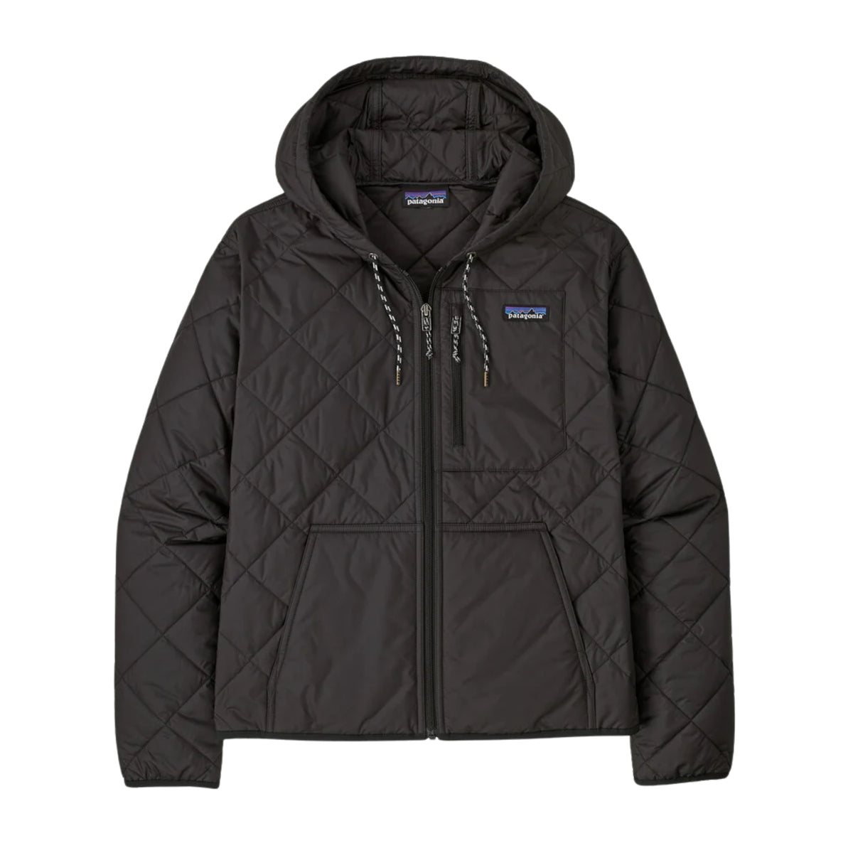 Patagonia Women's Diamond Quilted Bomber - Black w/ Black