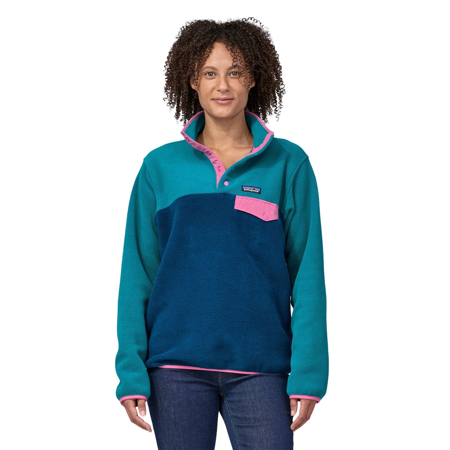 Patagonia Women's Lightweight Synchilla Snap-T Fleece Pullover - Lagom Blue