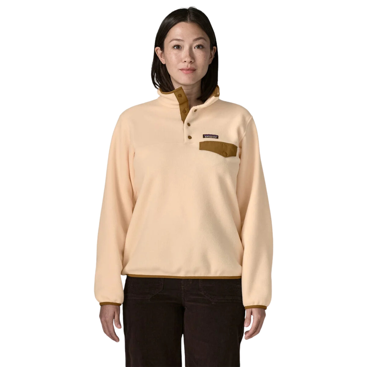 Patagonia Women's Lightweight Synchilla Snap-T Fleece Pullover - Natural