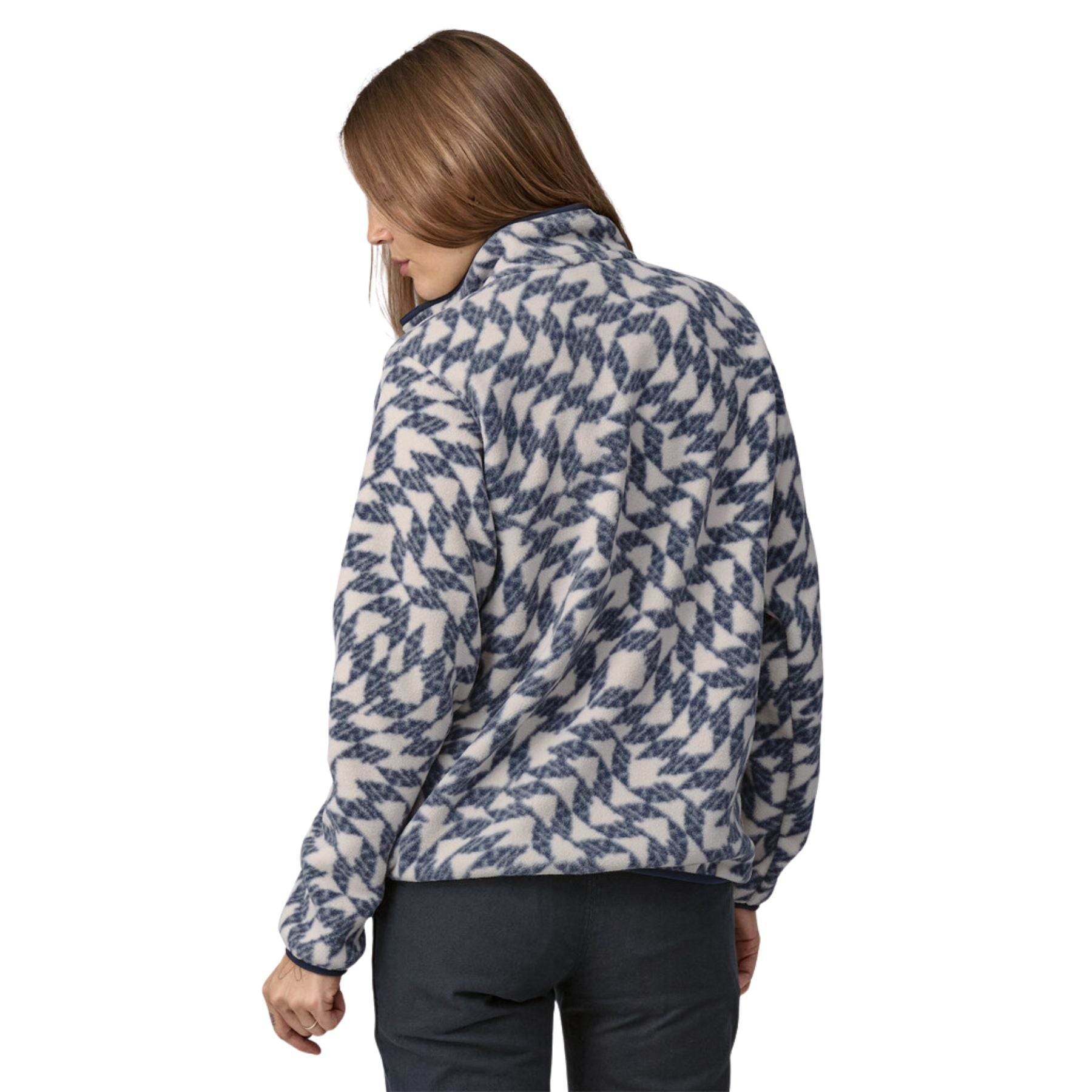 Patagonia Women's Lightweight Synchilla Snap-T Fleece Pullover - Synched Flight Small: Natural