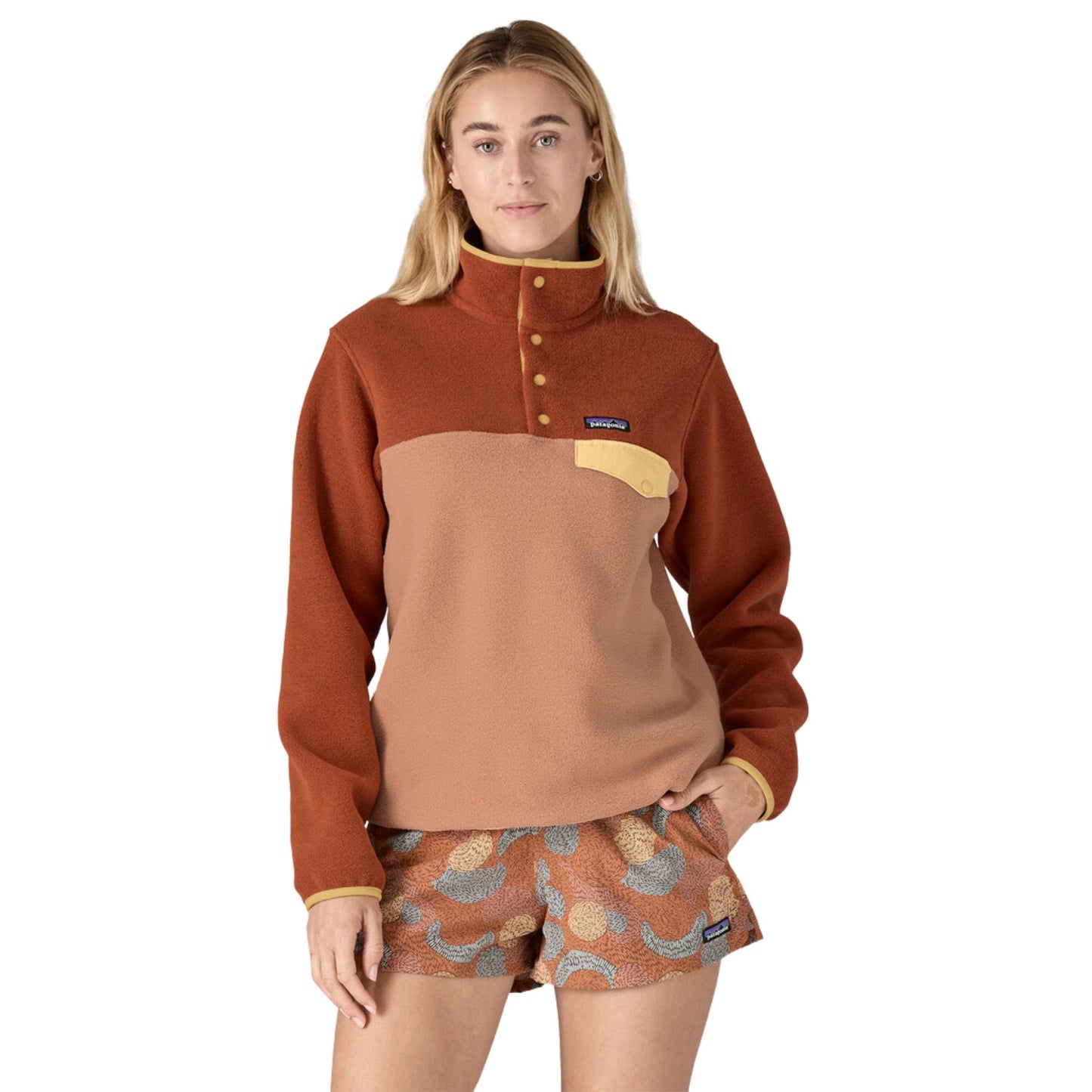 Patagonia Women's Lightweight Synchilla Snap-T Fleece Pullover - Terra Pink
