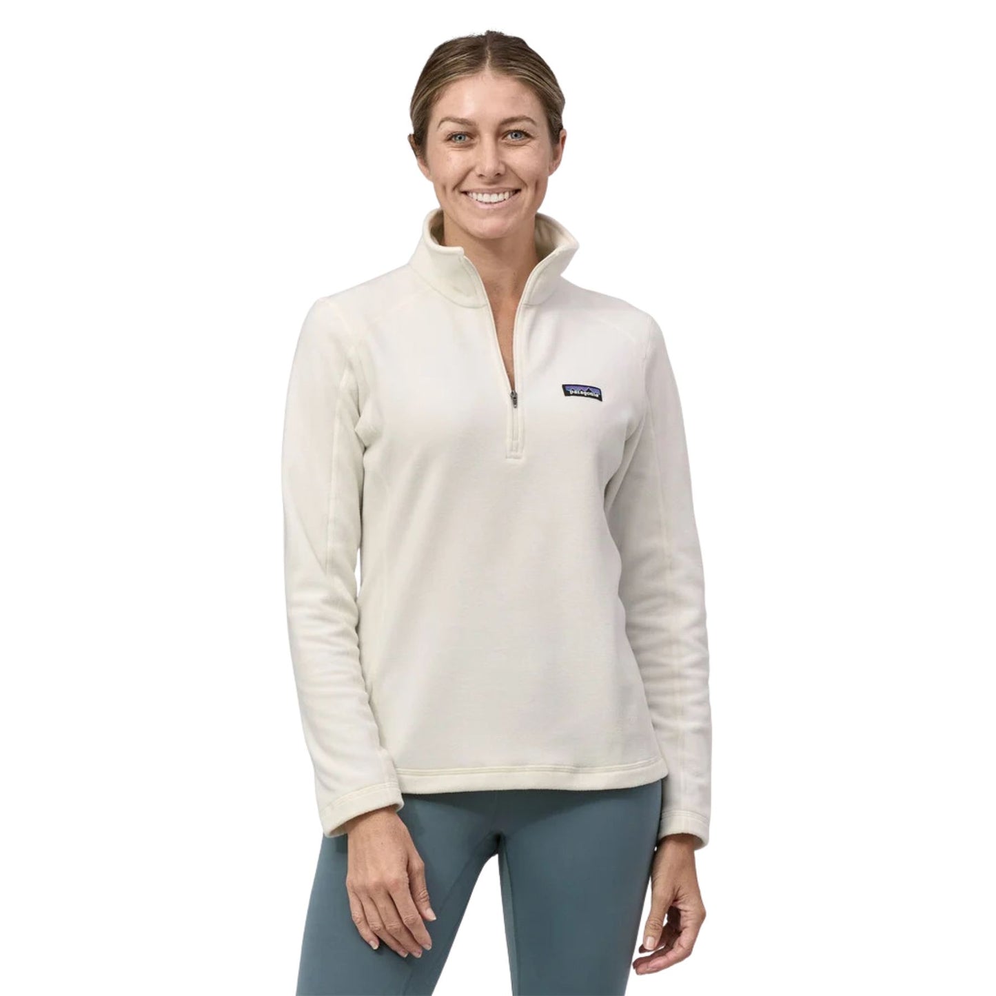 Patagonia Women's Micro D 1/4 Zip Fleece - Birch White