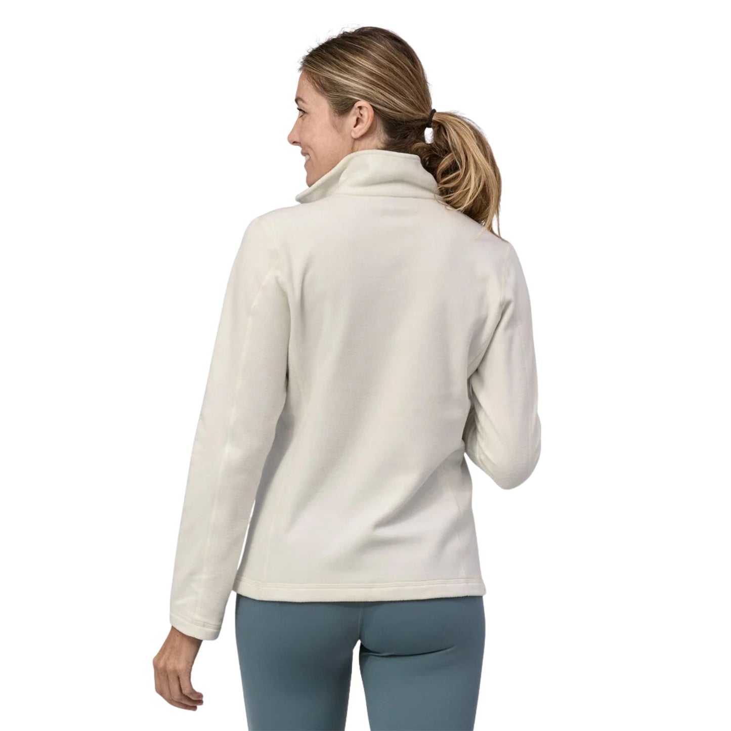 Patagonia Women's Micro D 1/4 Zip Fleece - Birch White