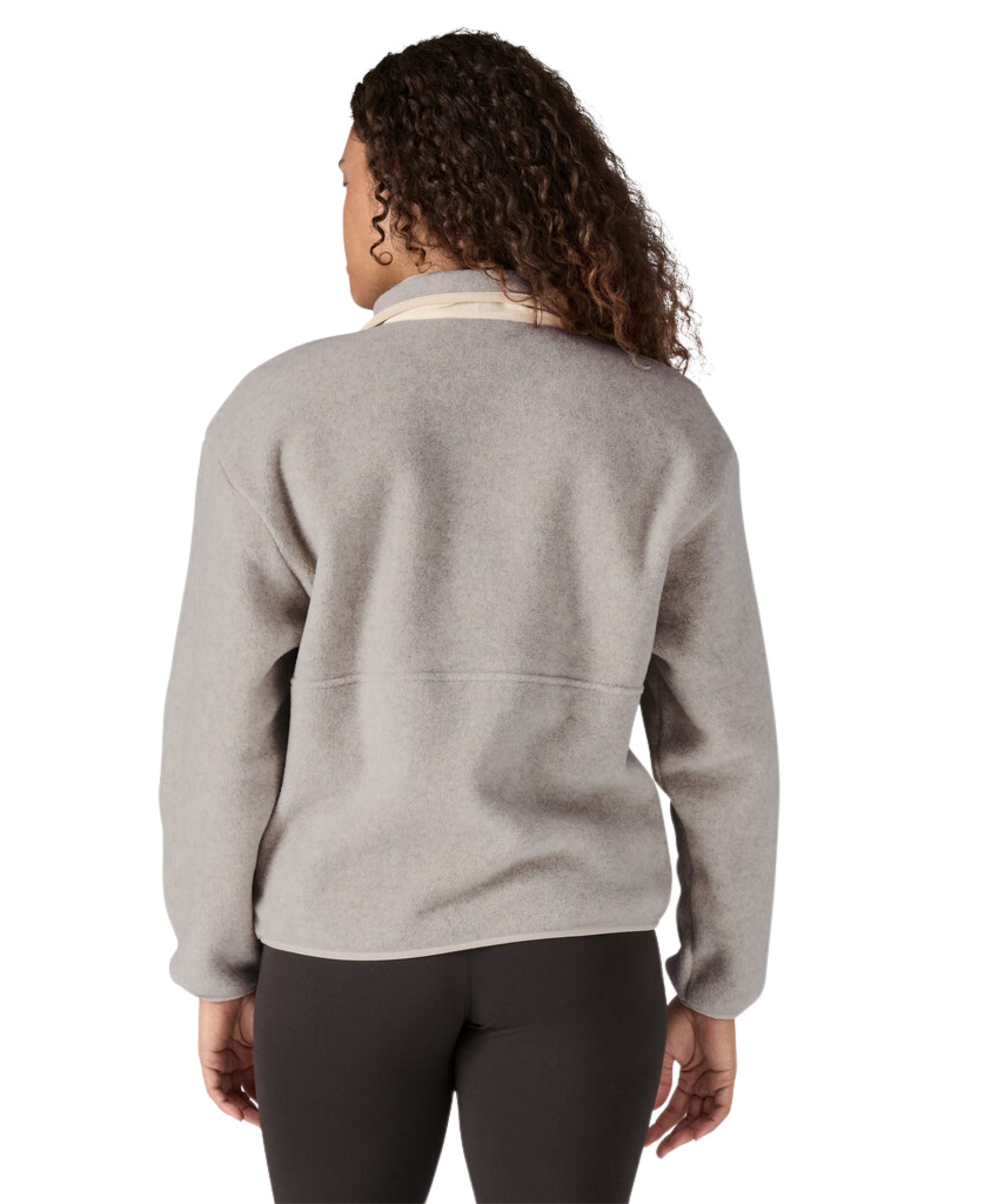 Patagonia Women's Synchilla Fleece Marsupial  - Oatmeal Heather w/ Natural
