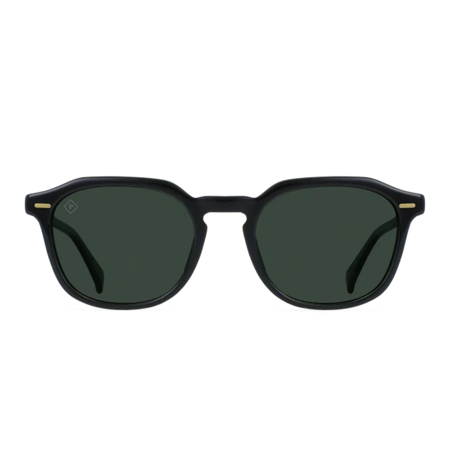 Raen Clyve Black & Green Polarized Sunglasses
