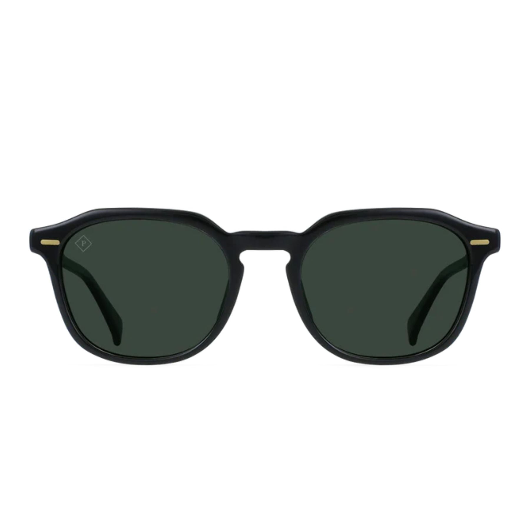 Raen Clyve Black & Green Polarized Sunglasses