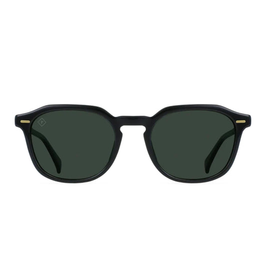 Raen Clyve Black & Green Polarized Sunglasses
