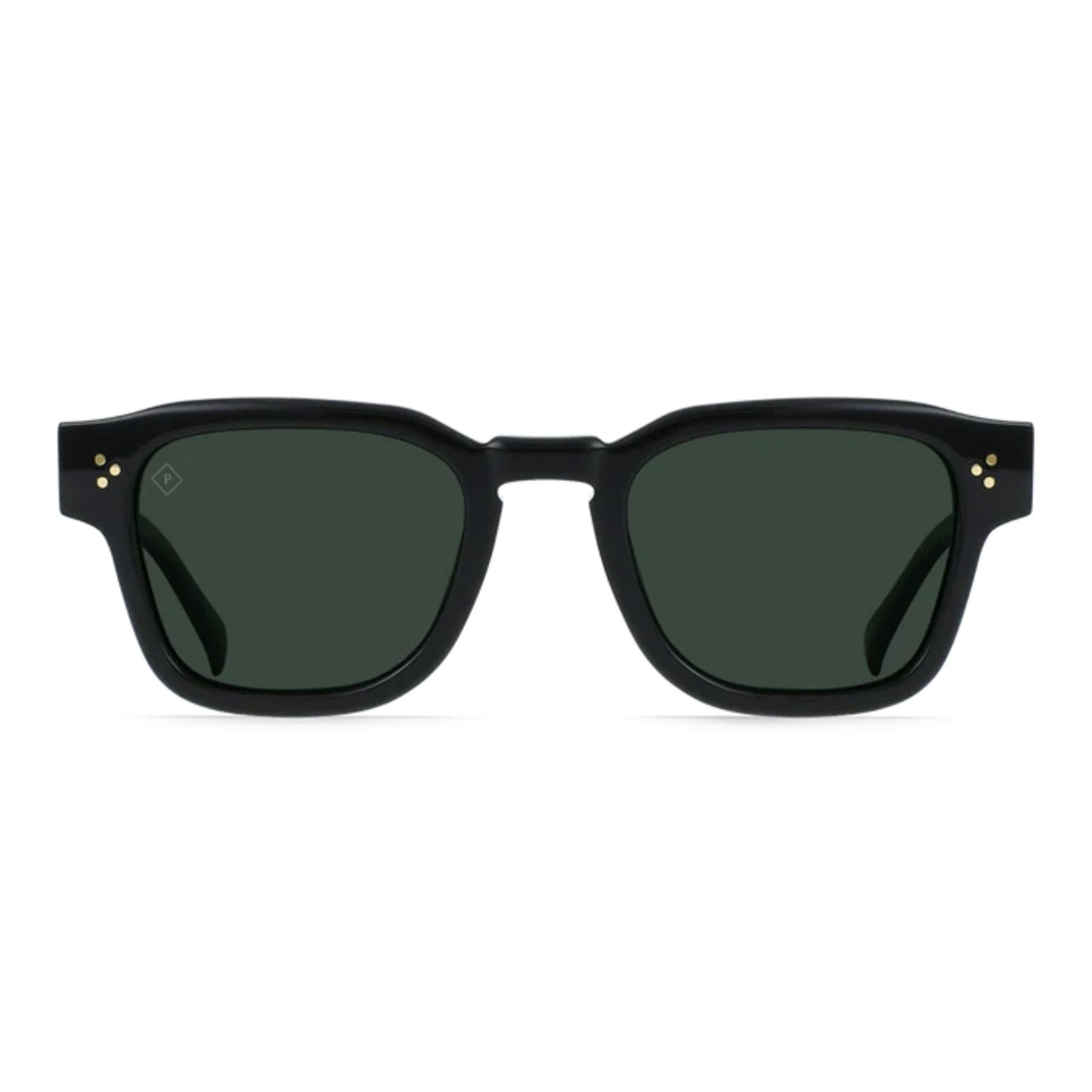 Raen Rece Recycled Black & Green Polarized Sunglasses - Recycled Black / Green Polarized