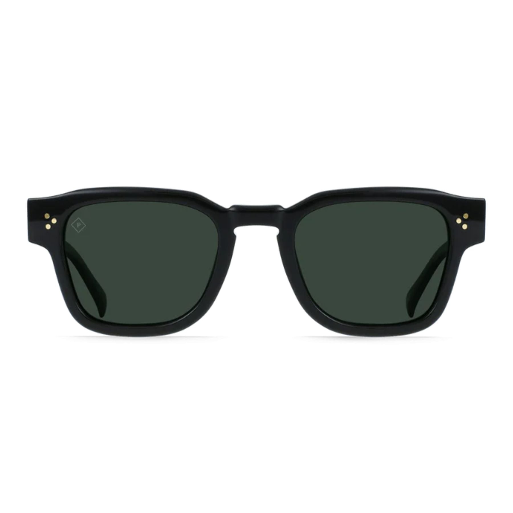 Raen Rece Recycled Black & Green Polarized Sunglasses - Recycled Black / Green Polarized