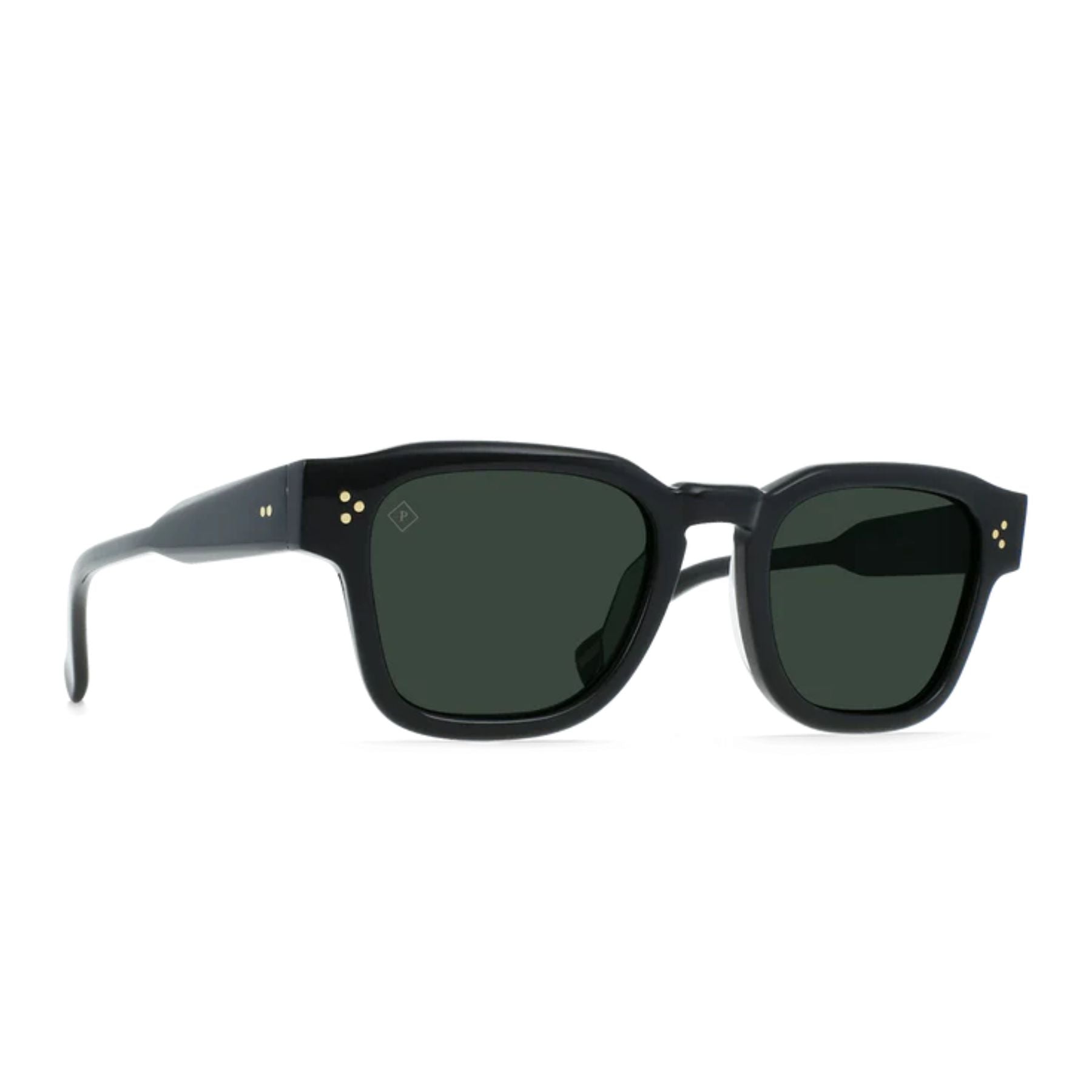 Raen Rece Recycled Black & Green Polarized Sunglasses