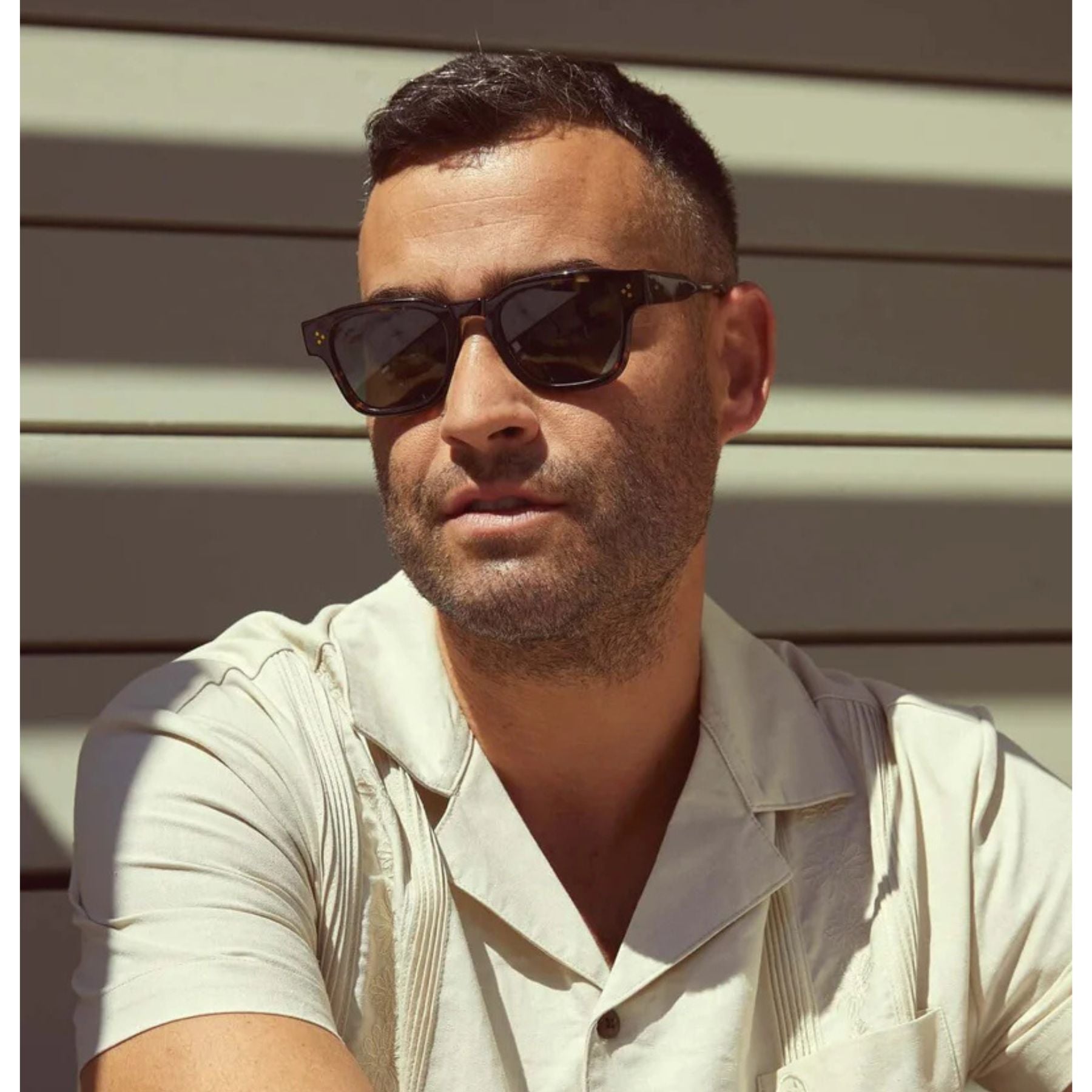 Raen Rece Recycled Black & Green Polarized Sunglasses