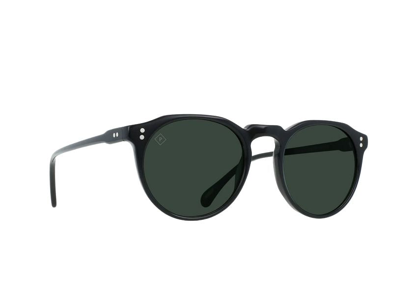 Raen Remmy Crystal Black & Green Polarized Unisex Sunglasses - Crystal Black / Green Polarized