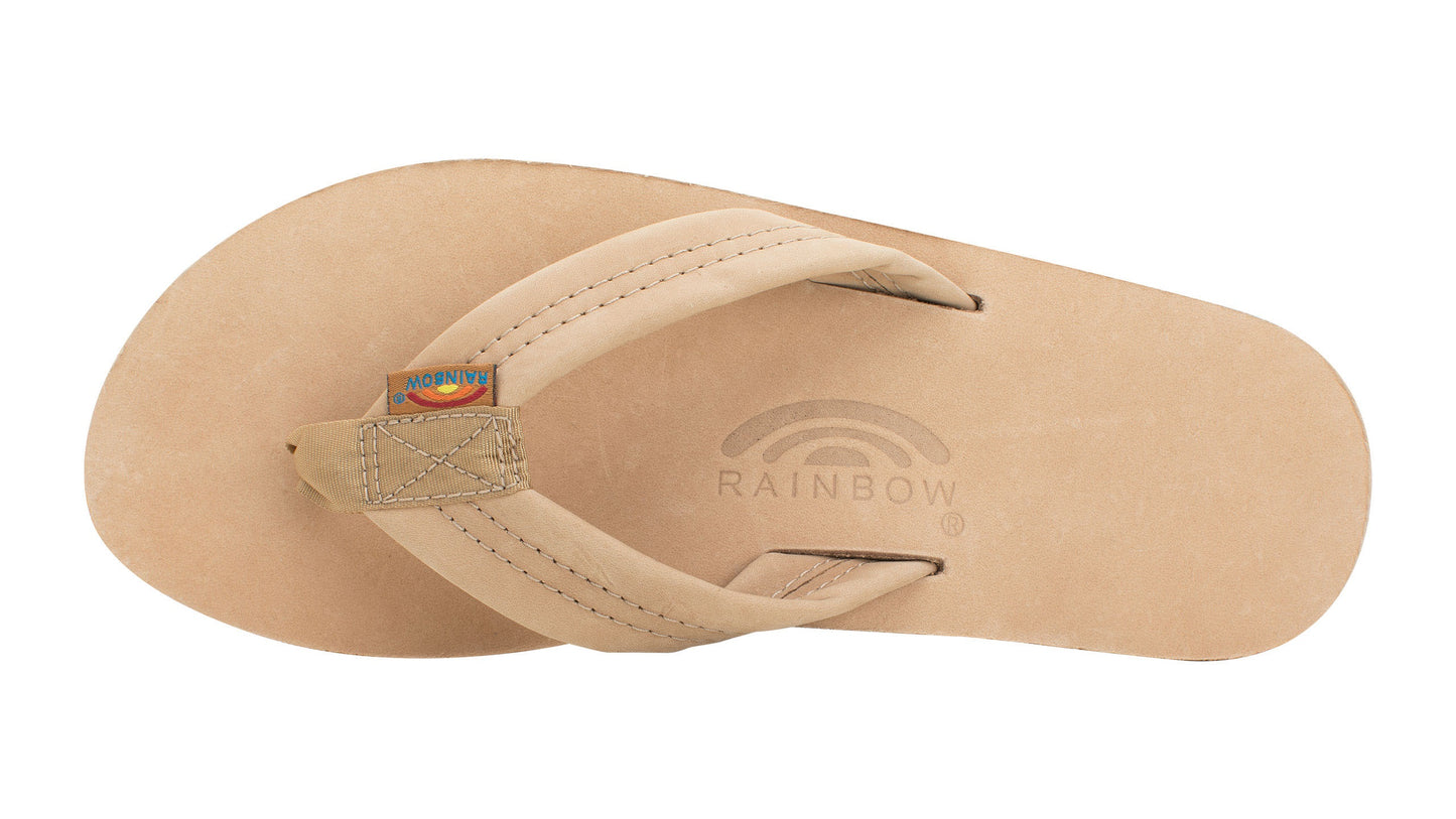Rainbow Double Layer Wide Strap Men's Sandals  - Sierra