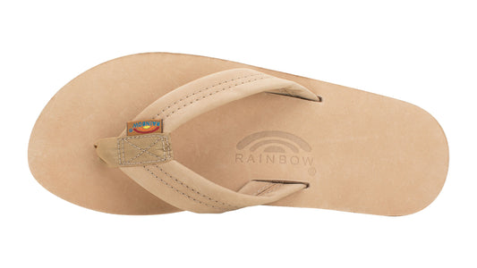 Rainbow Double Layer Wide Strap Men's Sandals 