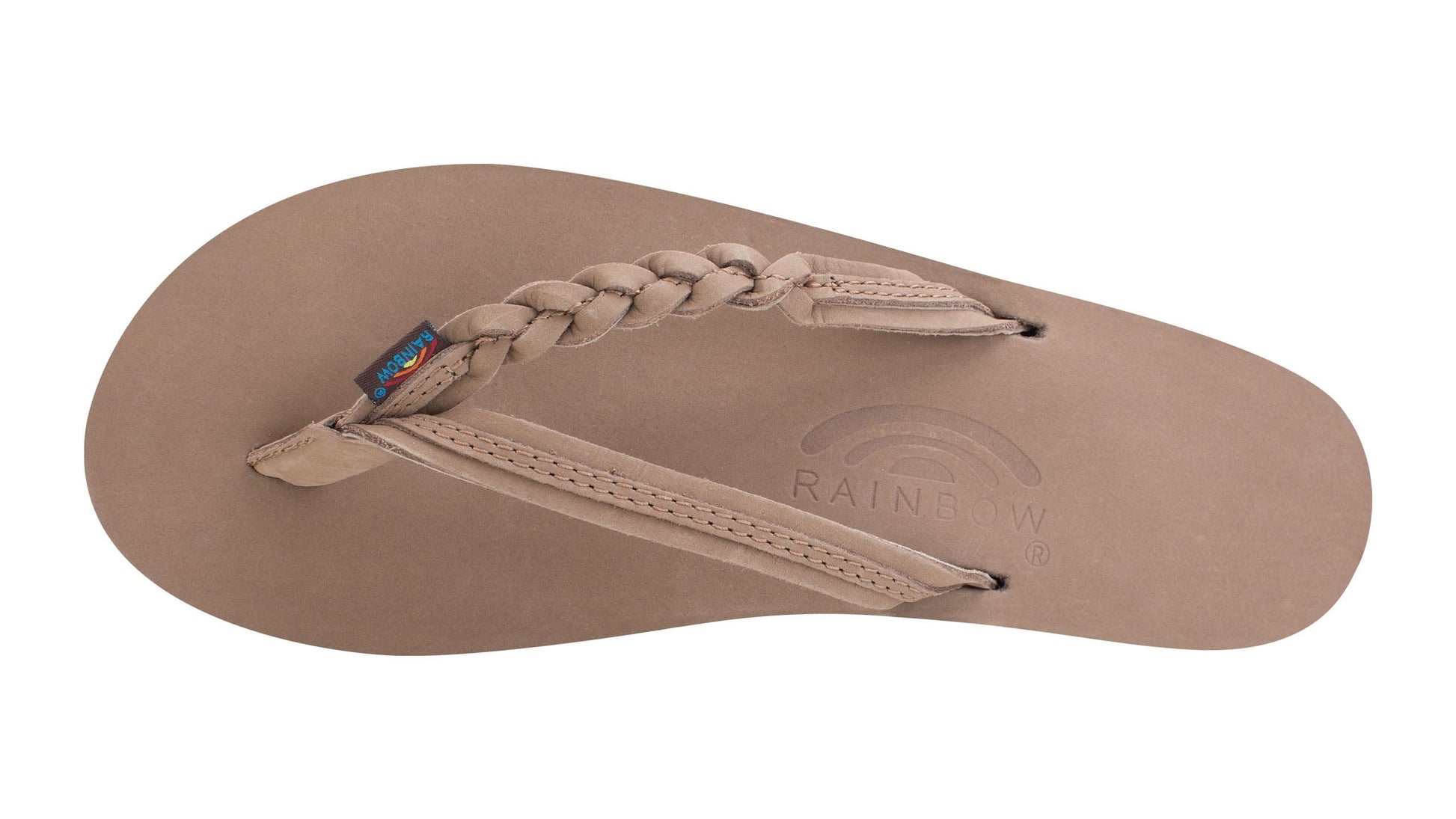 Rainbow Flirty Braidy Single Layer Sandals - Dark Brown