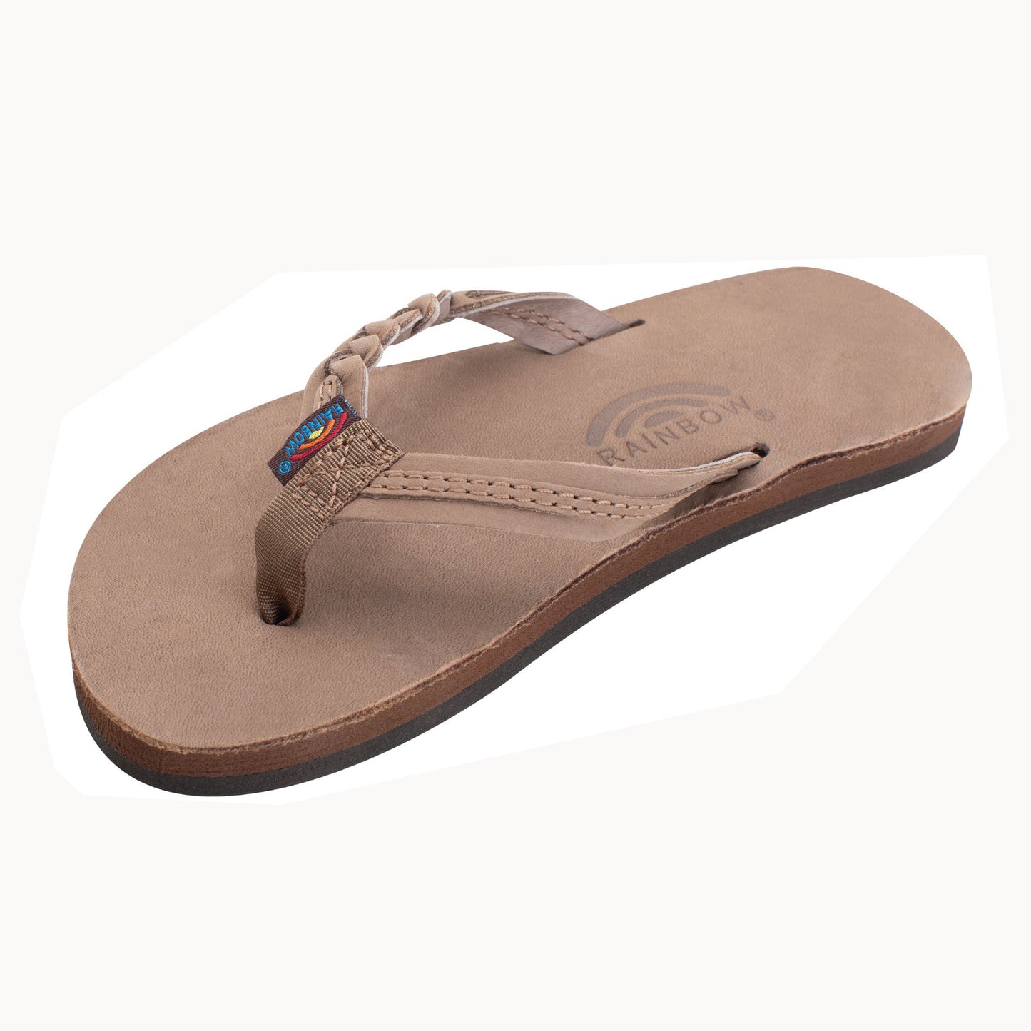 Rainbow Kids Flirty Braidy Premier Leather Braided 1/2" Strap Sandals  - Dark Brown
