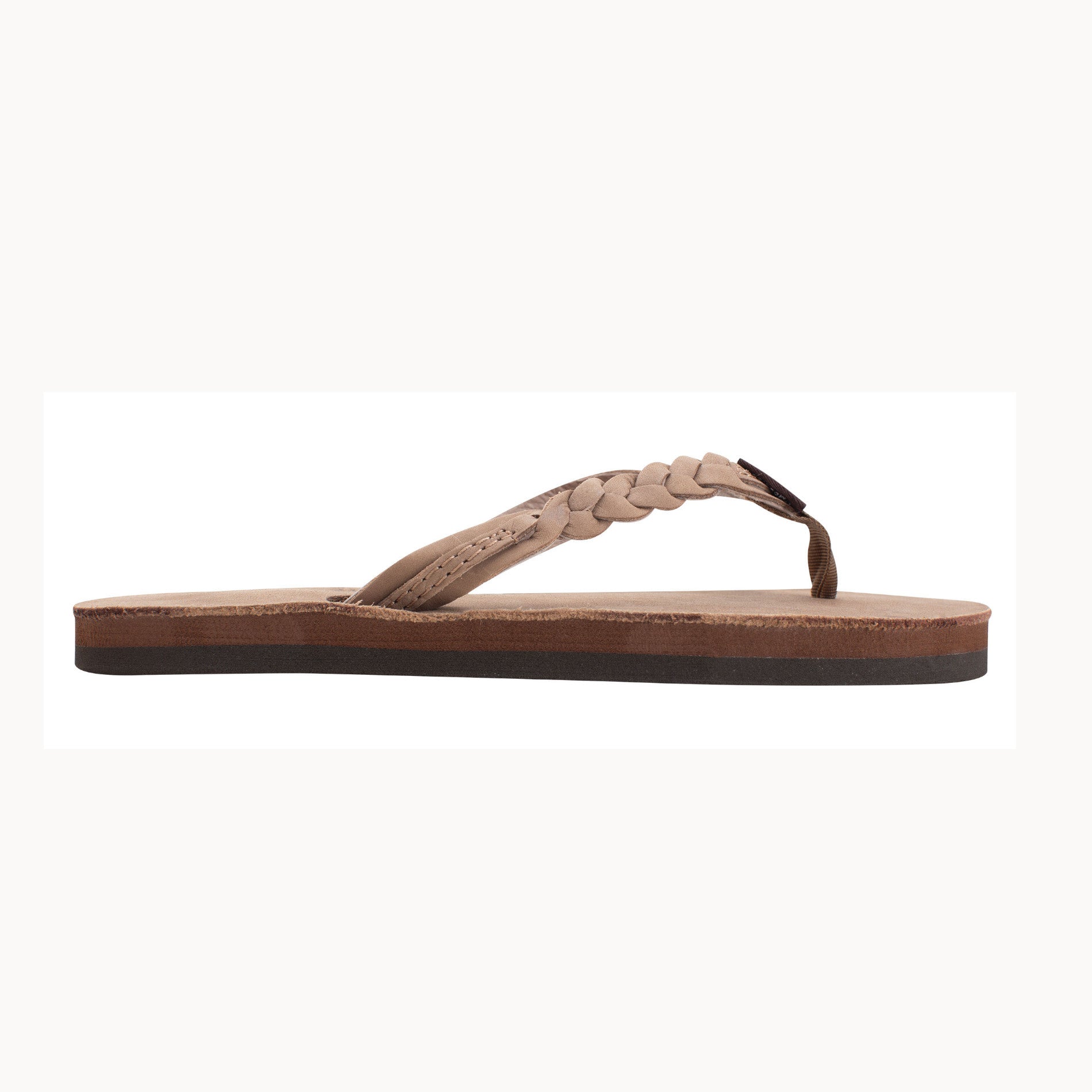 Rainbow Kids Flirty Braidy Premier Leather Braided 1/2" Strap Sandals  - Dark Brown