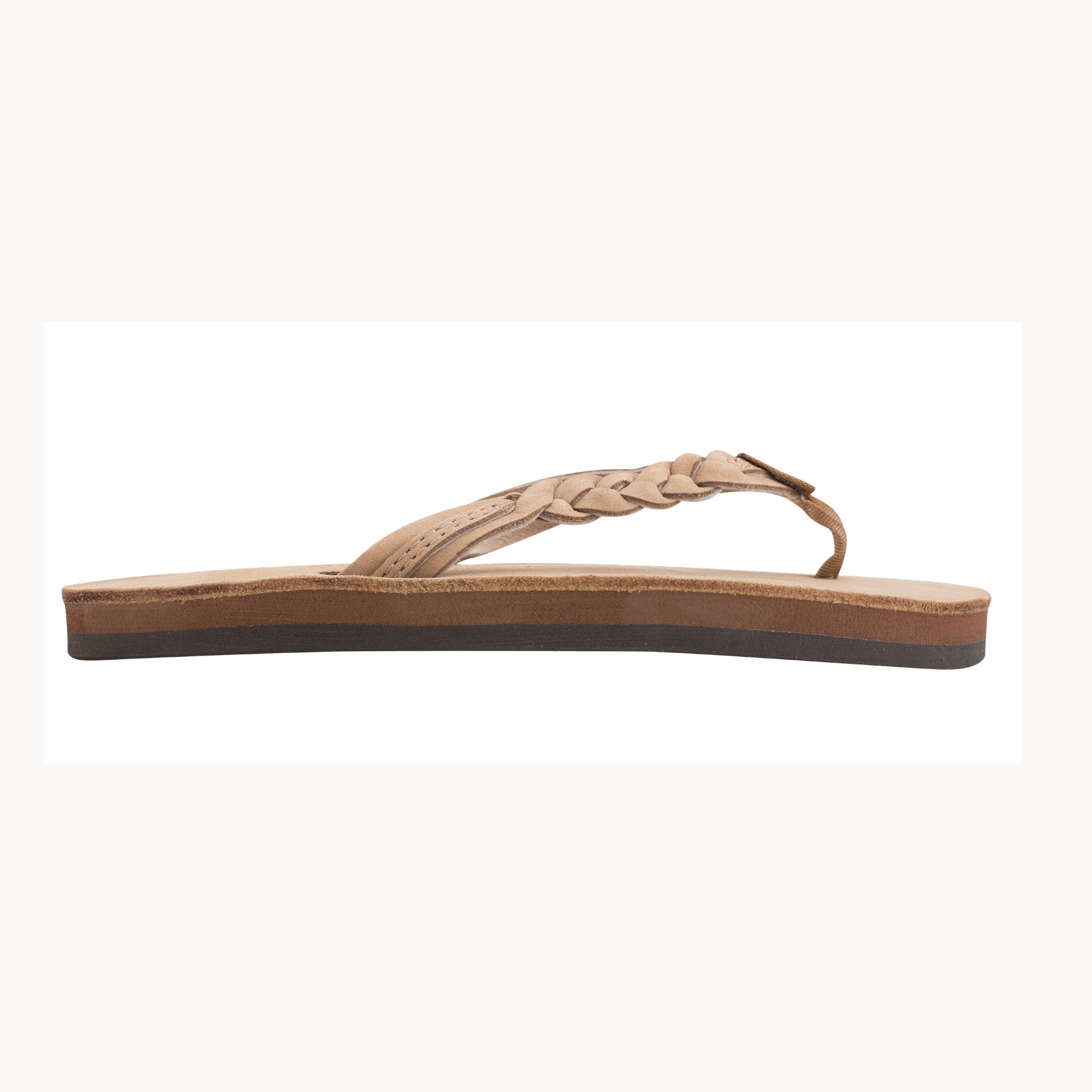 Rainbow Kids Flirty Braidy Premier Leather Braided 1/2" Strap Sandals 