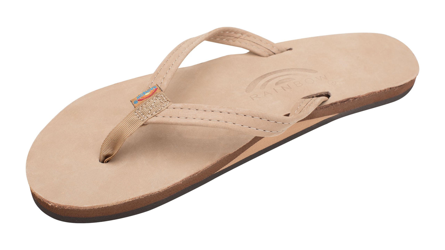 Rainbow Single Layer Narrow Strap Women's Sandals  - Sierra