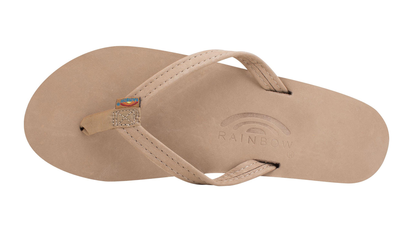 Rainbow Single Layer Narrow Strap Women's Sandals  - Sierra