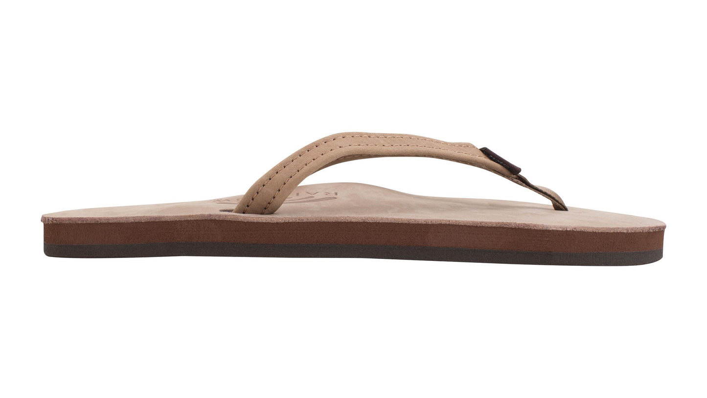 Rainbow Single Layer Narrow Strap Women's Sandals 