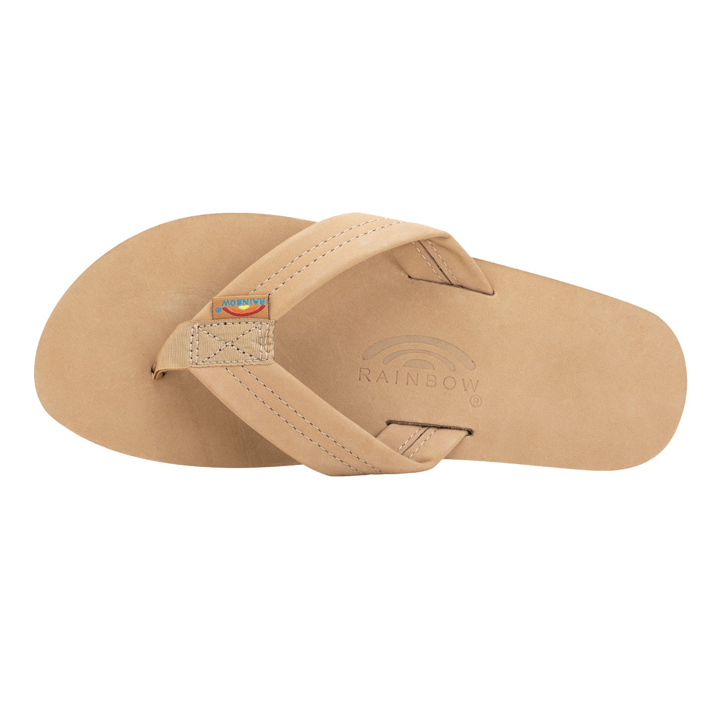 Rainbow Single Layer Premier Leather 1" Strap Men's Sandals  - Sierra