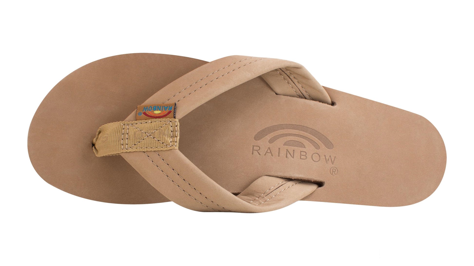 Rainbow Single Layer Wide Strap Women's Sandals  - Sierra