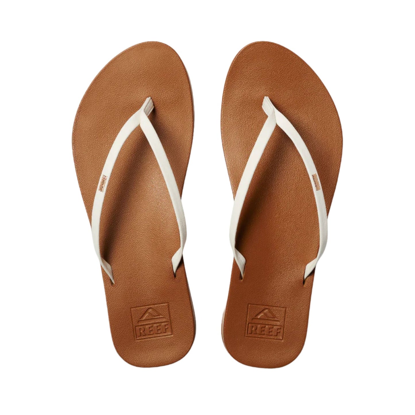 Reef Cushion Slim White & Tan Women's Sandal