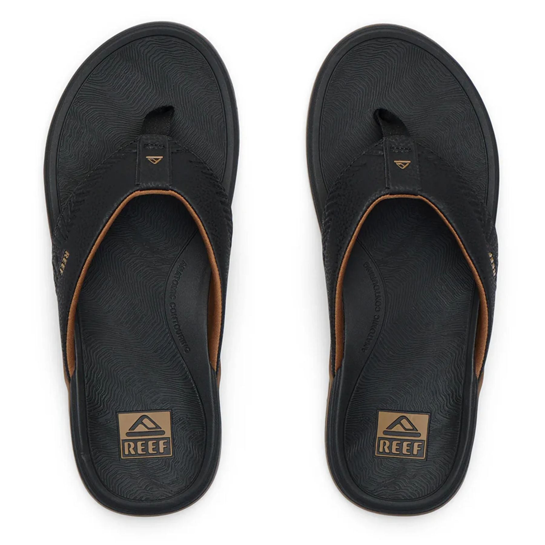 Reef Offshore Black & Gum Men's Sandals - BLKGUM