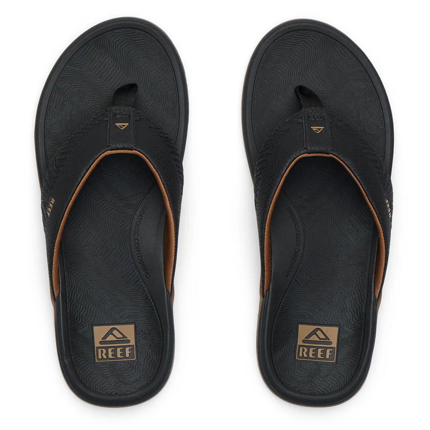 Reef Offshore Black & Gum Men's Sandals