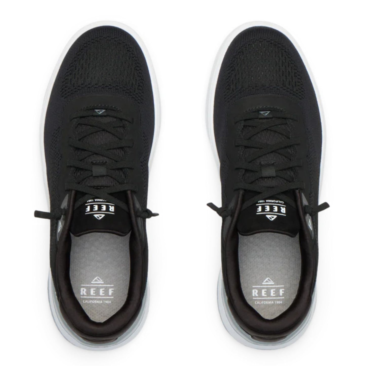 Reef Shoreline Del Mar Black & White Men's Sneakers - BKWH