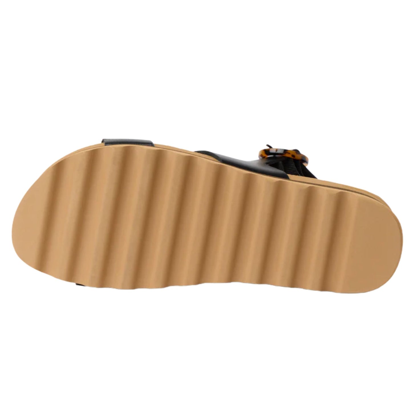 Reef Vista Hi Buckle Black & Tan Women's Sandals