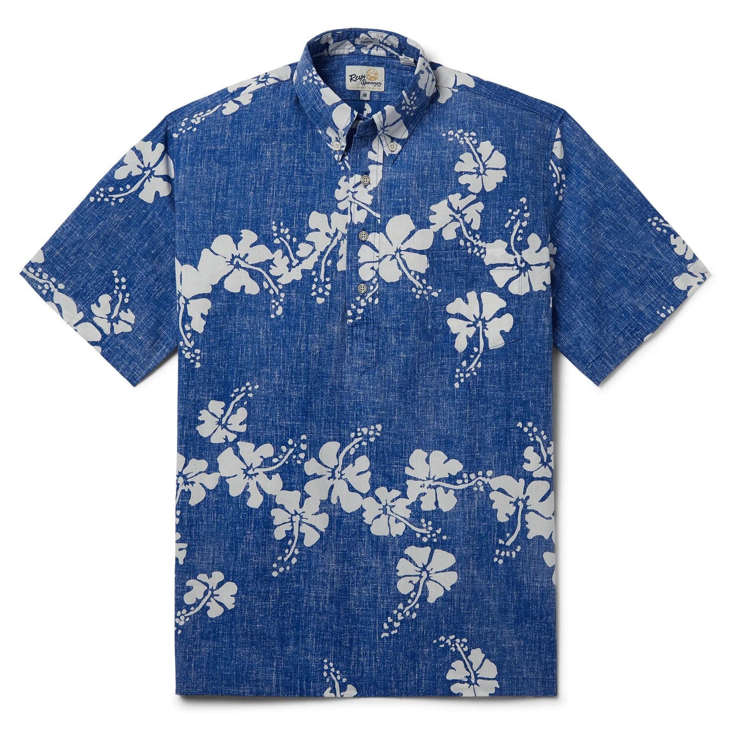 Reyn Spooner 50th State Flower Pullover Shirt  - Blue