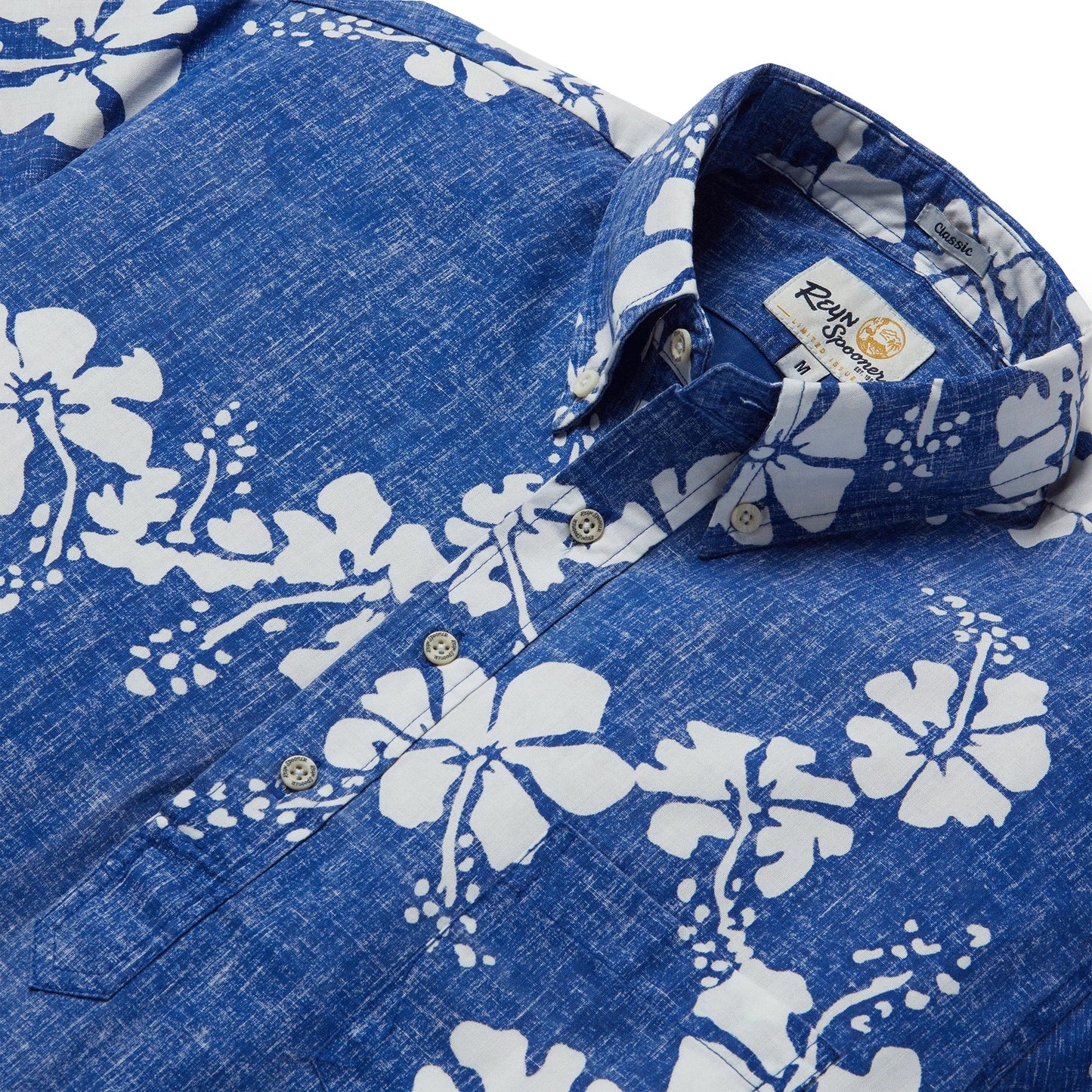 Reyn Spooner 50th State Flower Pullover Shirt  - Blue