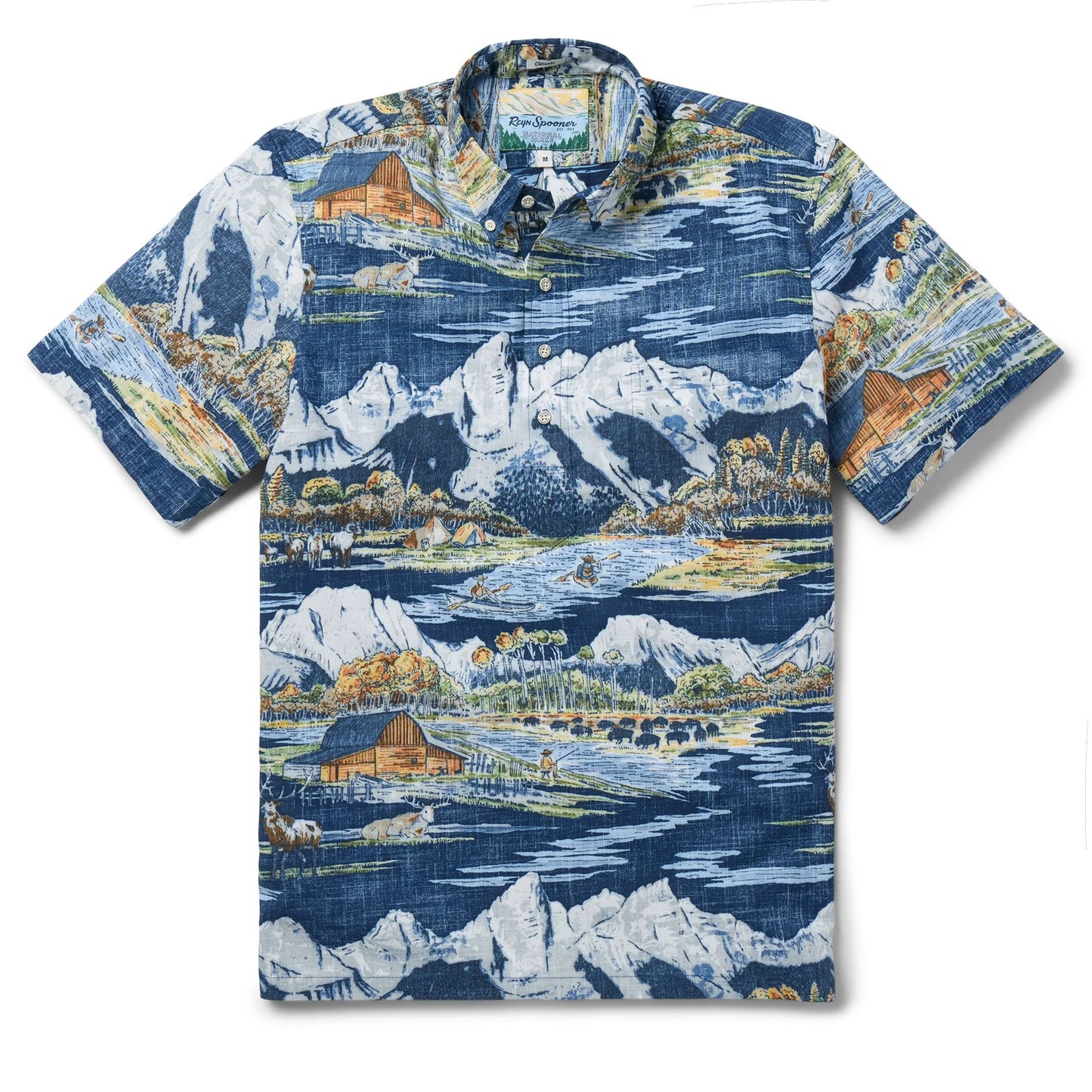 Reyn Spooner Grand Teton Pullover Shirt - Navy