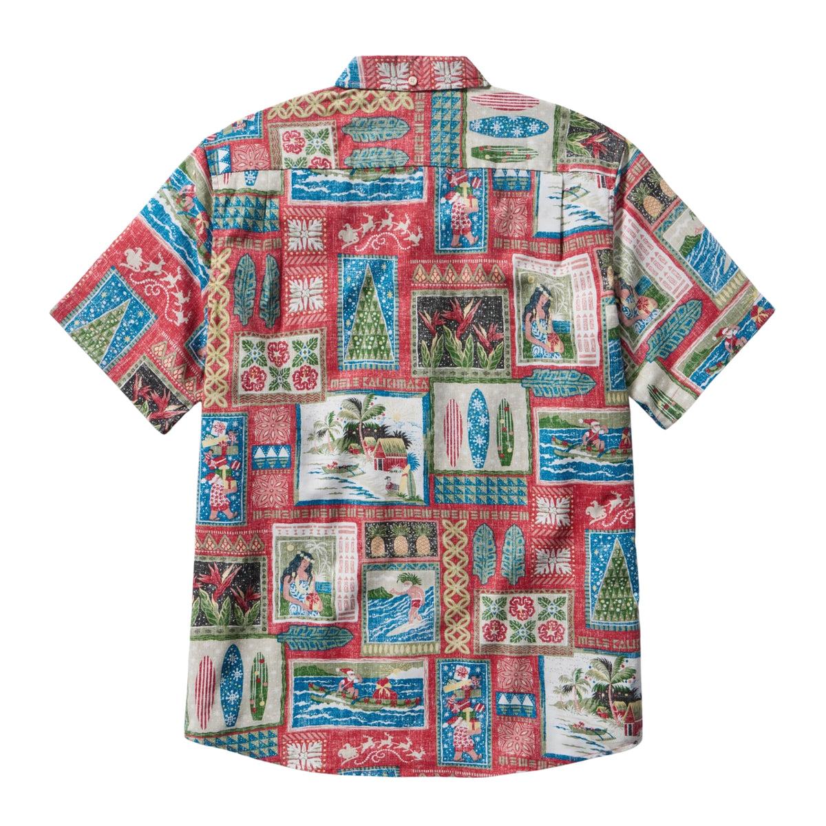 Reyn Spooner Hawaiian Christmas 2026 Pullover Shirt - Red