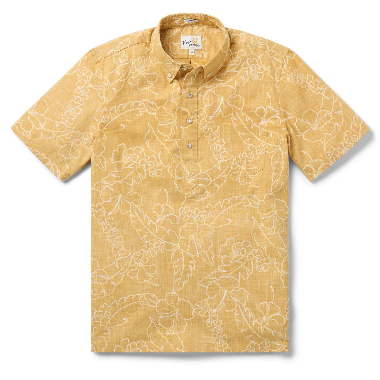 Reyn Spooner Lei Low Pullover Shirt - GOLD