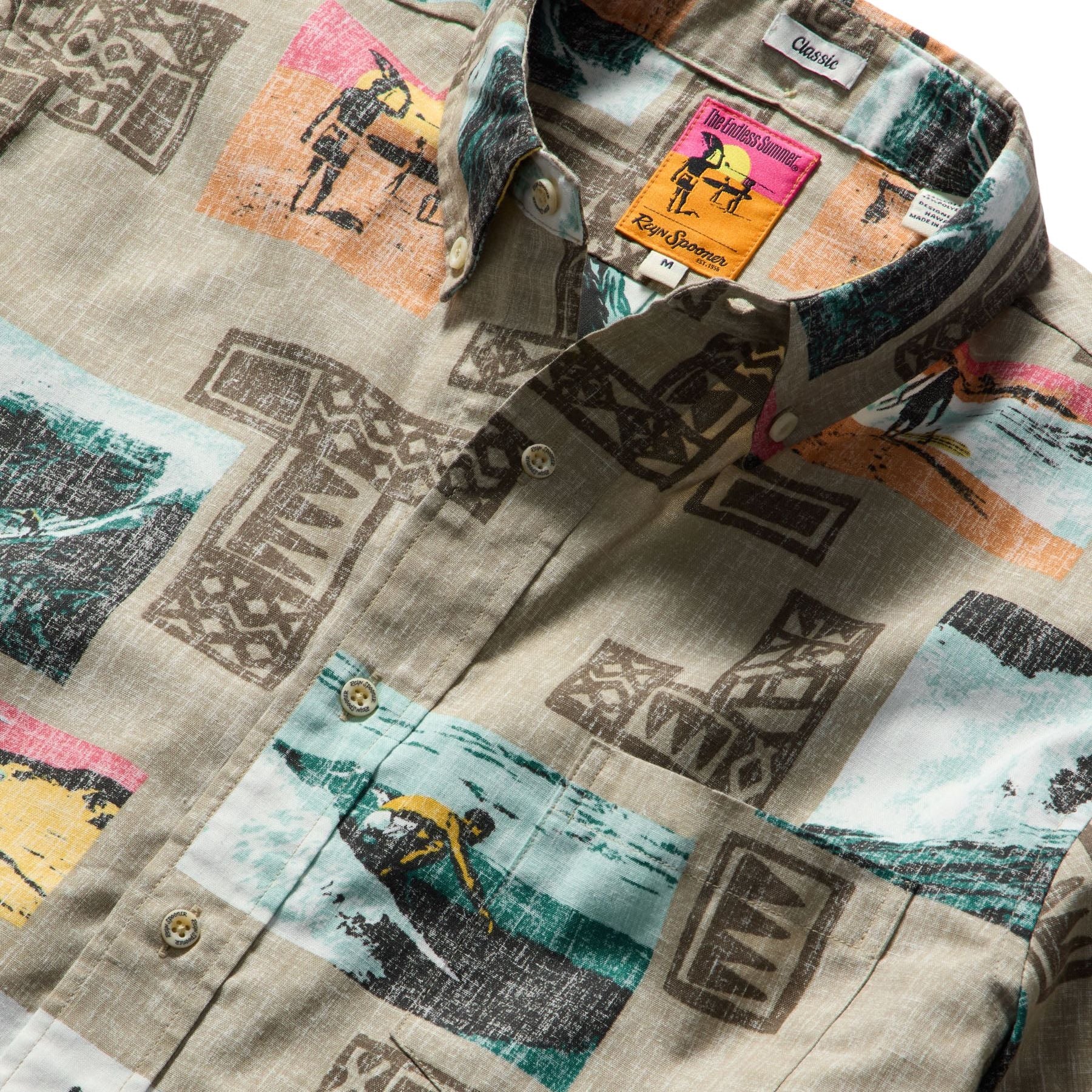 Reyn Spooner The Endless Summer 60th Commemorative Button Down Shirt - Rock