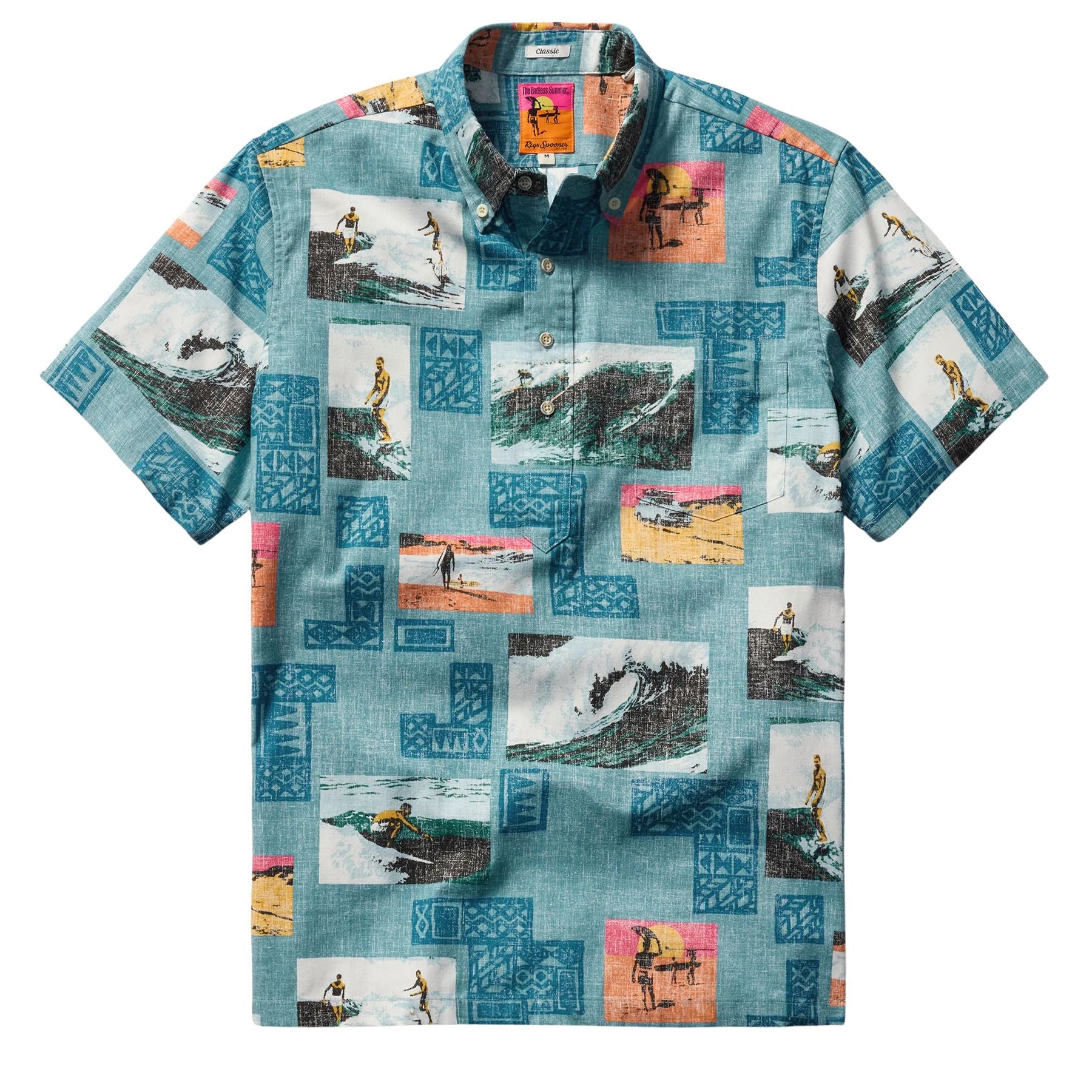 Reyn Spooner The Endless Summer 60th Commemorative Pullover Shirt - Adriatic Blue