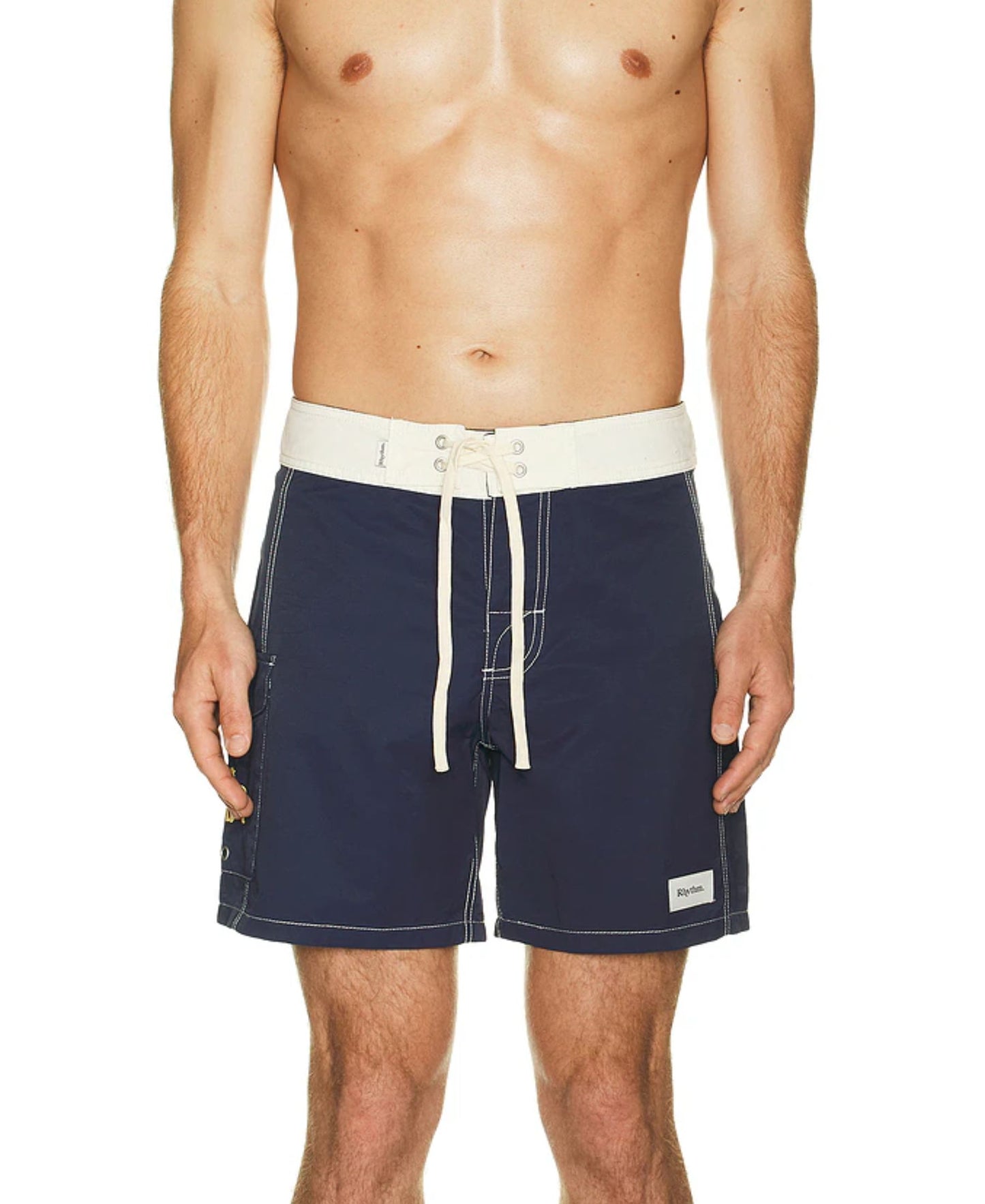 Rhythm Breakers Block Swim Trunk - Blue