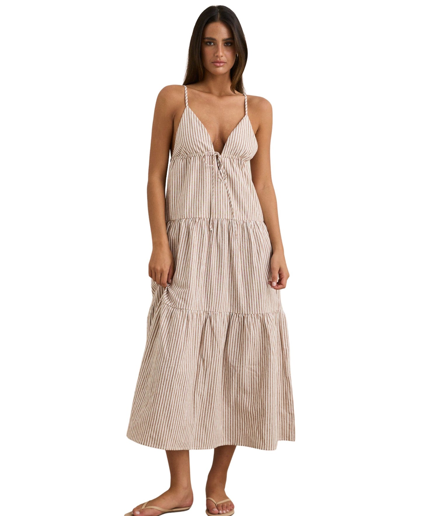 Rhythm Jaci Maxi Dress - Tan