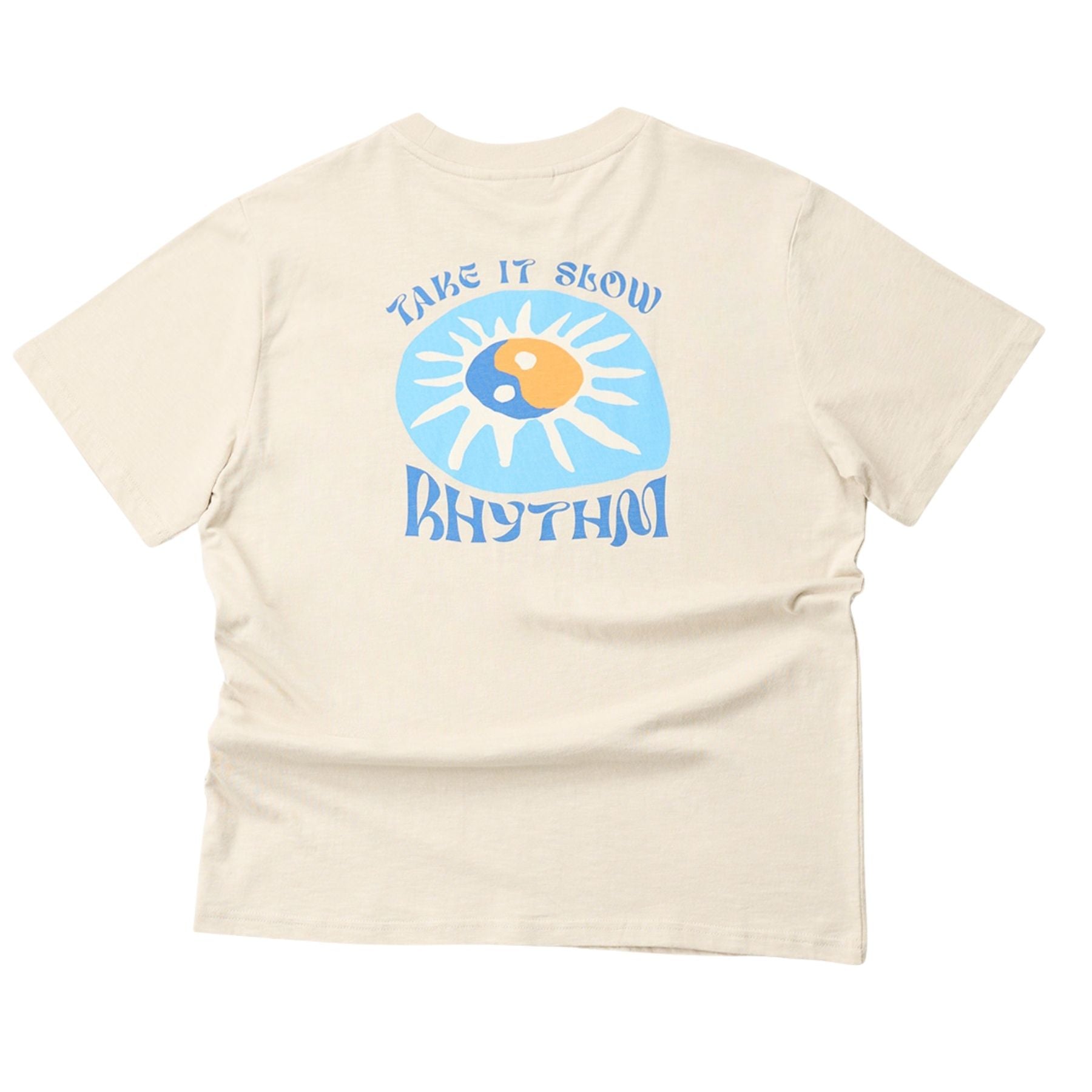 Rhythm Slow Down Slub Tee - Moonrock