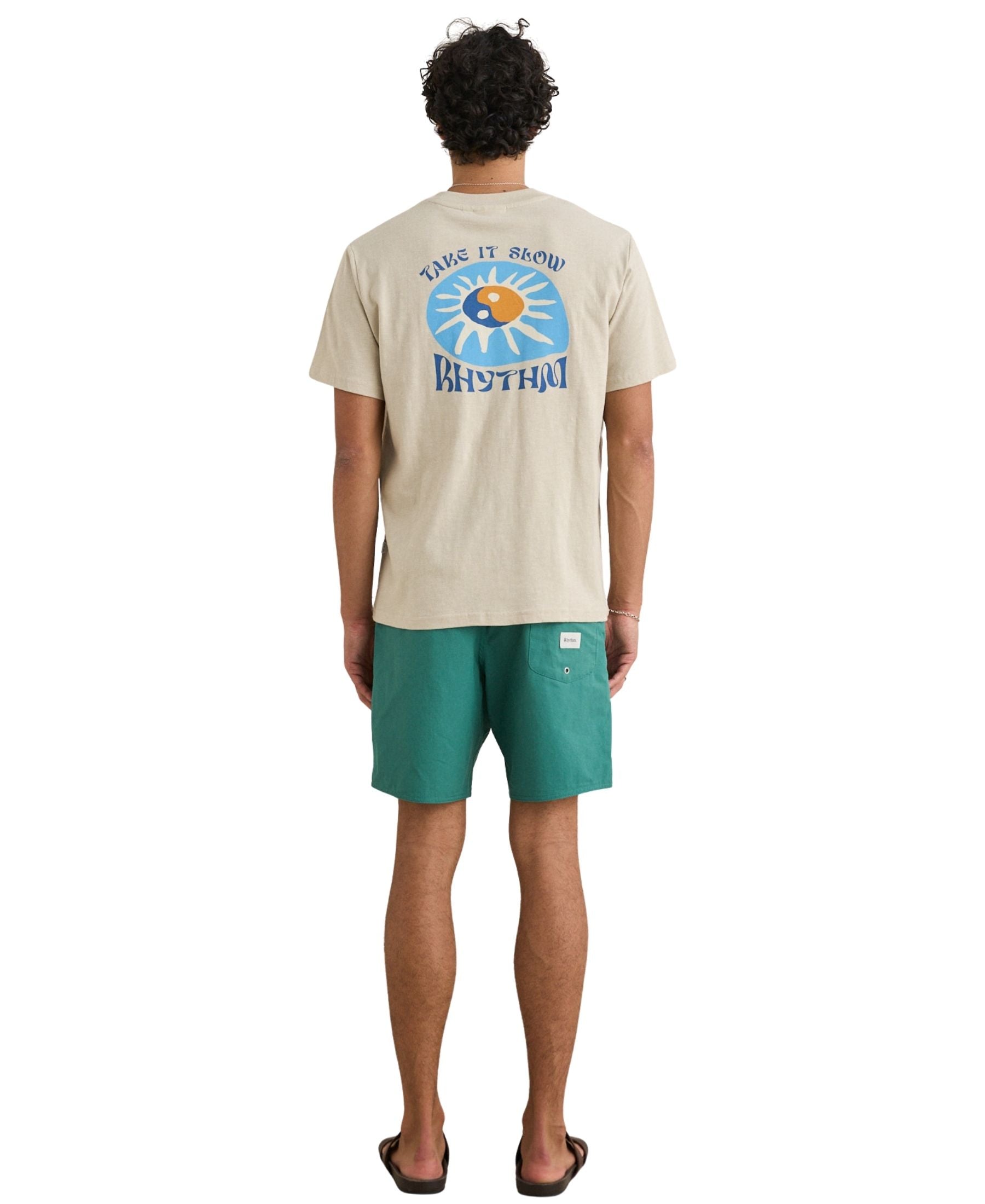 Rhythm Slow Down Slub Tee - Moonrock